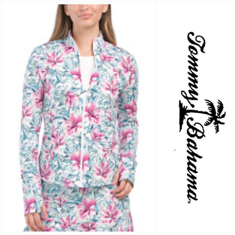 Tommy Bahama UPF 50 Golf Athletic Zip-Up Jacket